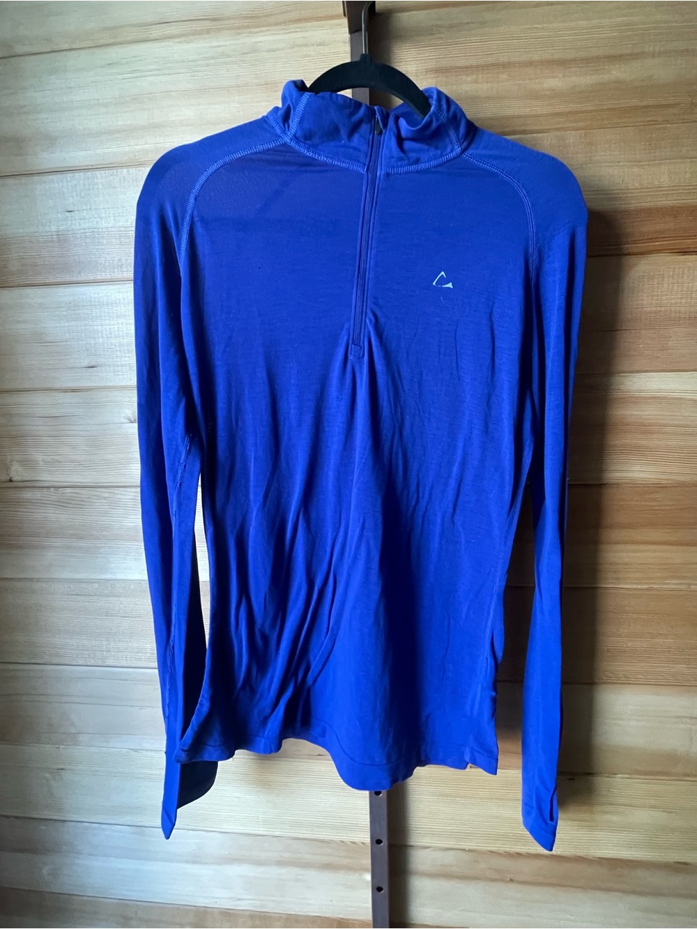 Paradox Men's Royal Blue Long-Sleeve Half-Zip Athletic Top Mens Medium